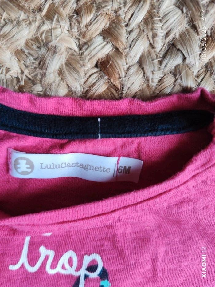 Ensemble fille rose ML 6 mois - photo numéro 2