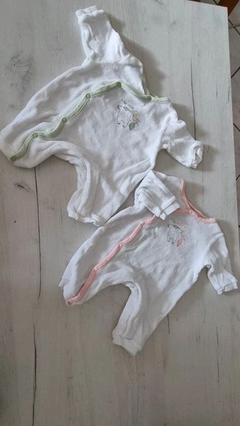 Pyjamas sans pieds naissance 50cm