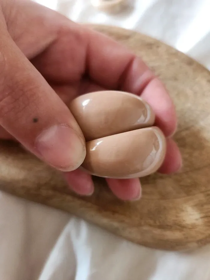 Anneaux créoles nude - photo numéro 3