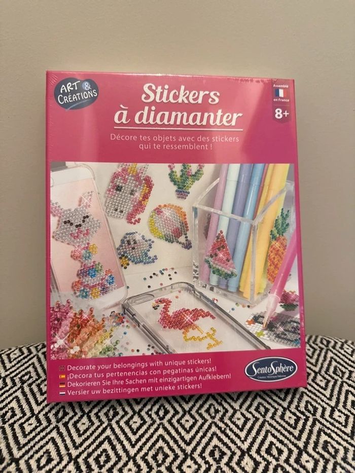 Sentosphère - Coffret créatif Stickers à diamanter Collection Arts et Créations