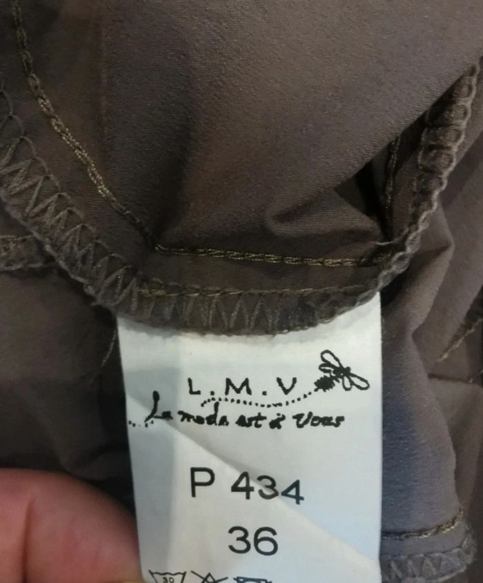 Pantacourt. Marron-taupe. Taille 36. La Mode Est À Vous - photo numéro 7