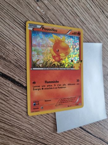 Carte pokémon poussifeu holo 11/25 fr année 2021 anniversaires 25 ans pokémon