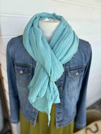 Écharpe Laine - Bleu Clair N°29