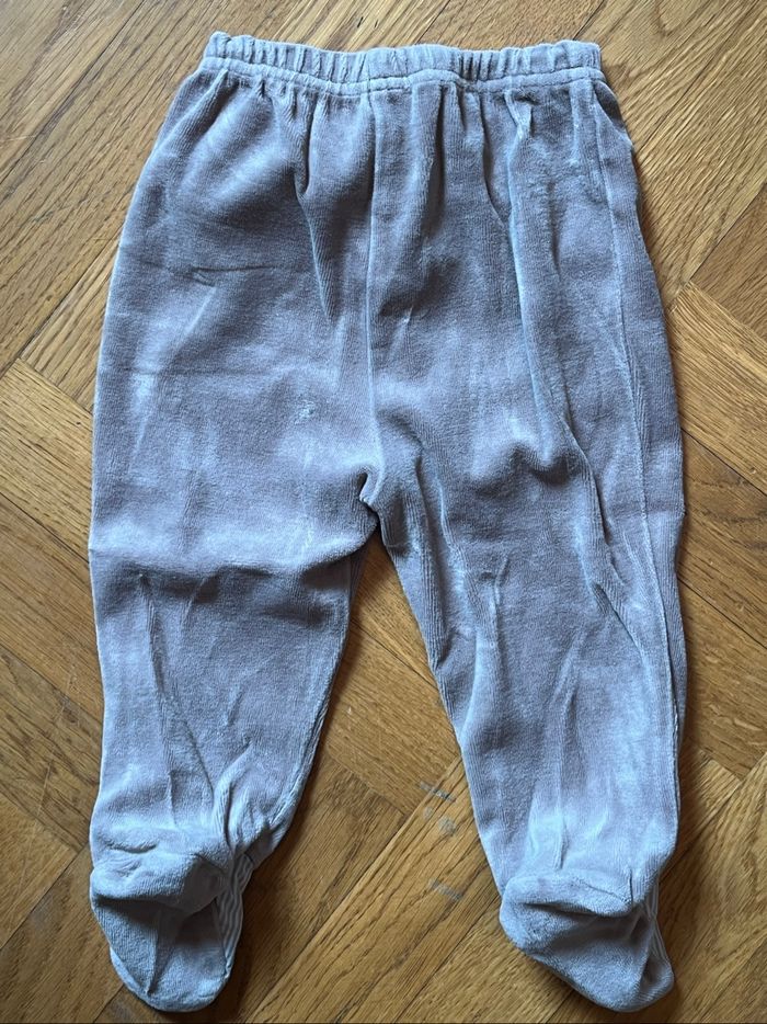 Pantalon de pyjama Obaibi 6 mois beige - photo numéro 2