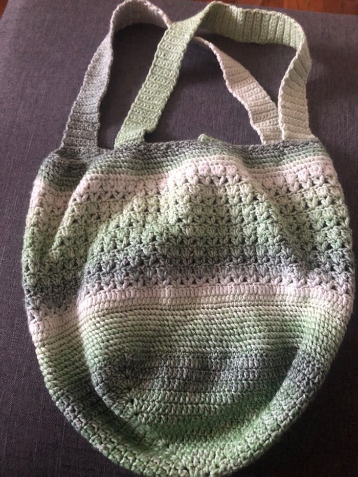 Sac vert tricot - photo numéro 2