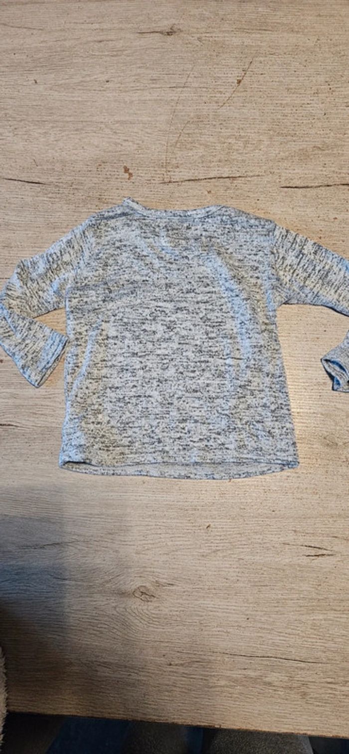 Pull léger à manches longues gris chiné, Primark, 18/24 mois, nickel - photo numéro 6