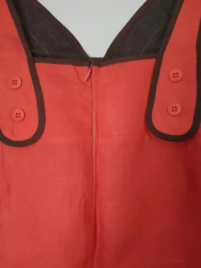 Magnifique robe originale corail - photo numéro 4