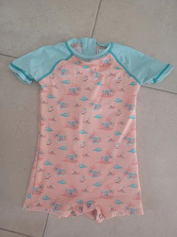 Combishort anti UV manches courtes 23 mois  Obaïbi