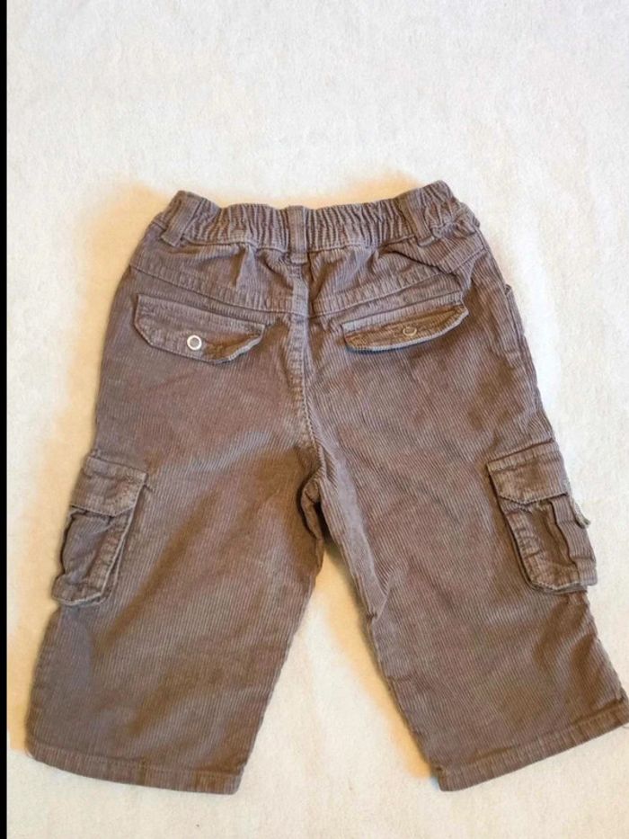 Pantalon velours côtelé  9  mois - photo numéro 2