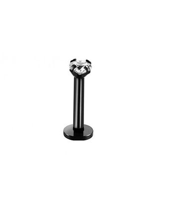 Piercing contour levre bouche BROCHE noir labret strass blanc monroe medusa madona embout vissable 