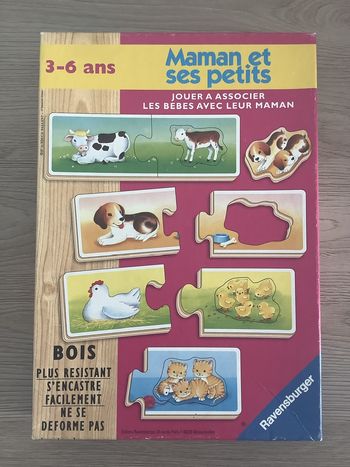 Jeu d’association en bois