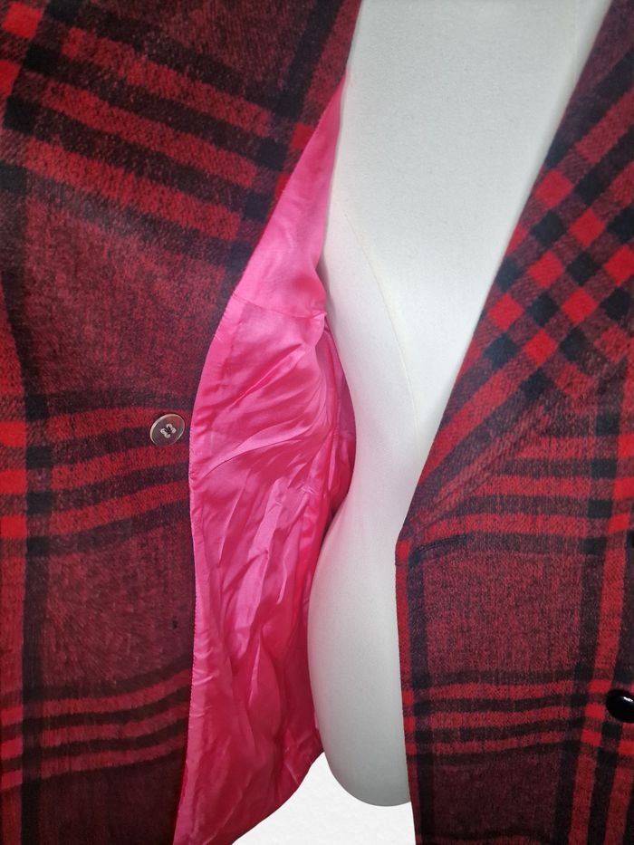 Manteau femme à carreaux rouge et noir Miss Selfridge Taille 36 - photo numéro 9