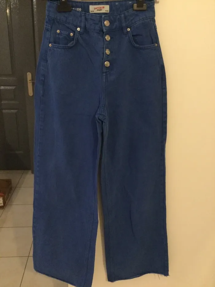 Jean bleu Jennyfer wide Leg T34