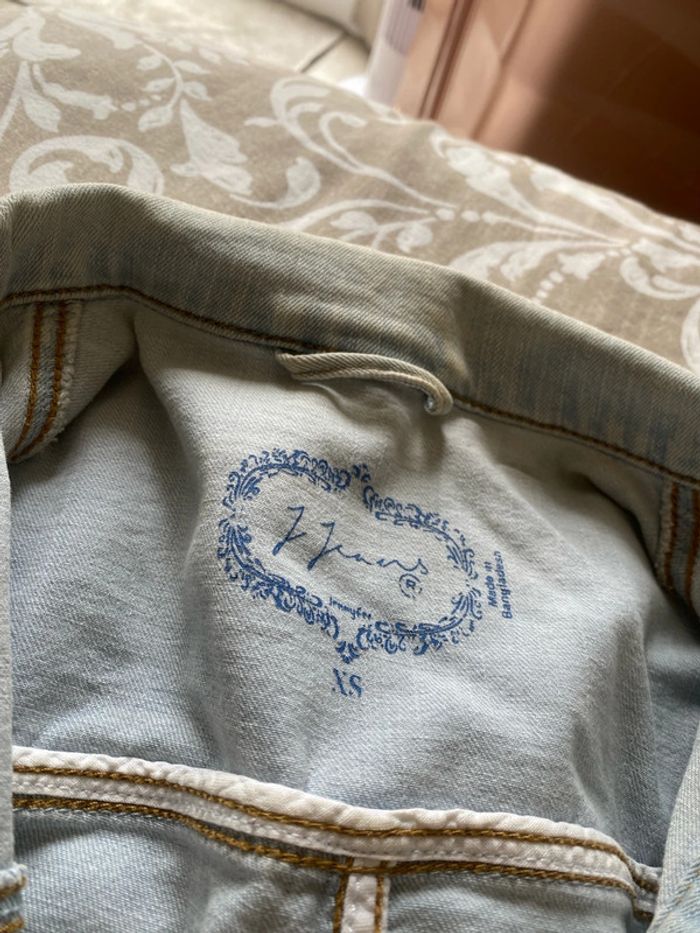 Veste en jean, bleu ciel, taille xs, Jennyfer - photo numéro 2