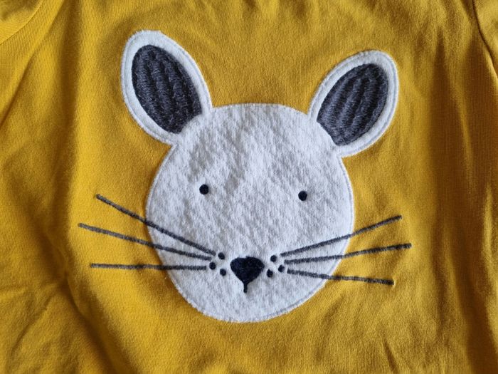 Lot de 2 tee-shirts fille okaïdi 8 ans moutarde et rose claire - photo numéro 3