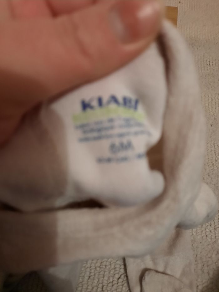 Pyjama bebe velours beige - photo numéro 3