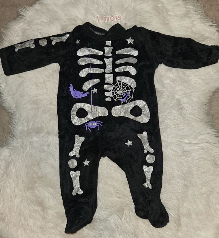 Pyjama bébé In Extenso – Halloween (1 mois / 56 cm)