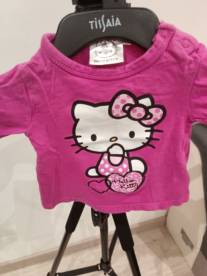 Tee-shirt manches longues 6 mois hello Kitty - photo numéro 2