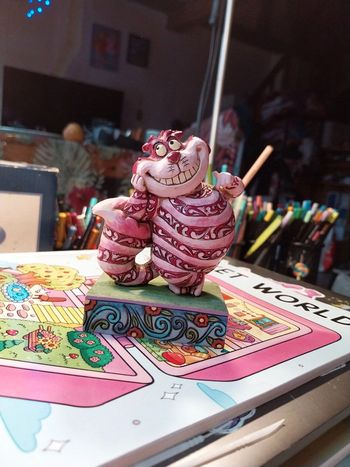 Figurine Disney traditions de Jim Shore cheshire Alice chat