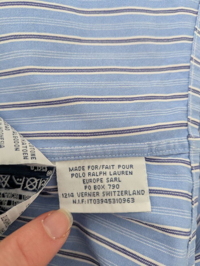 Chemise à rayures Ralph Lauren - taille L - photo numéro 8