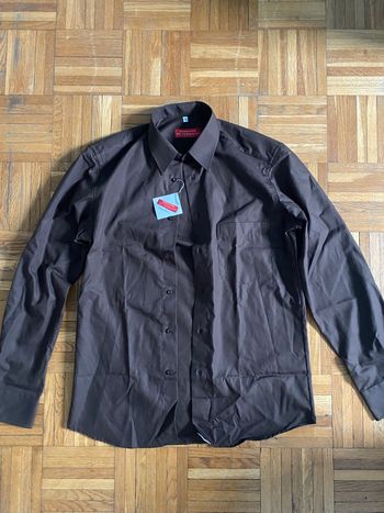 Chemise sociale marron (PETERMANN)