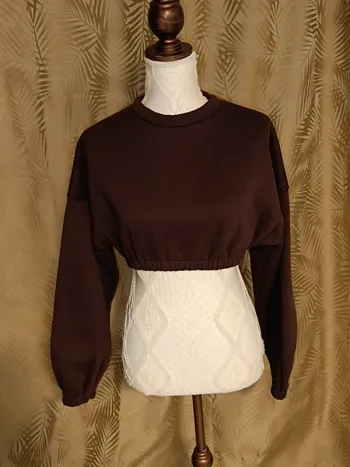 Pull court marron-Shein-Taille 36