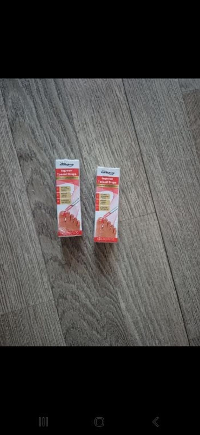 Lot de 2 produits traitement ongles incarnés