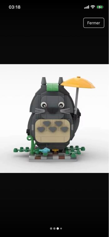 Figurine Mon voisin Totoro type lego