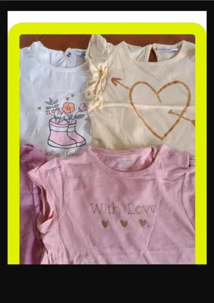 Lot 5 tee shirt 18 mois - photo numéro 3