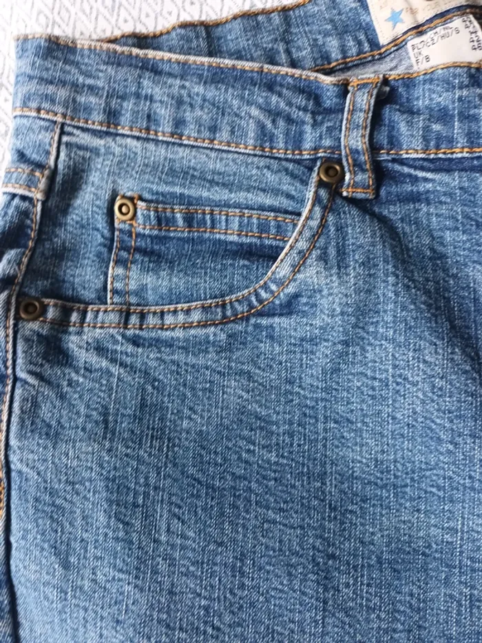 Ancien jeans extensible bleu foncé - photo numéro 5