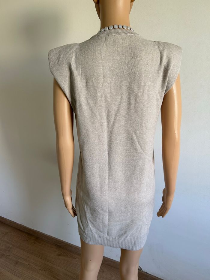 Robe pull beige sans manches Morgan taille S TBE - photo numéro 5