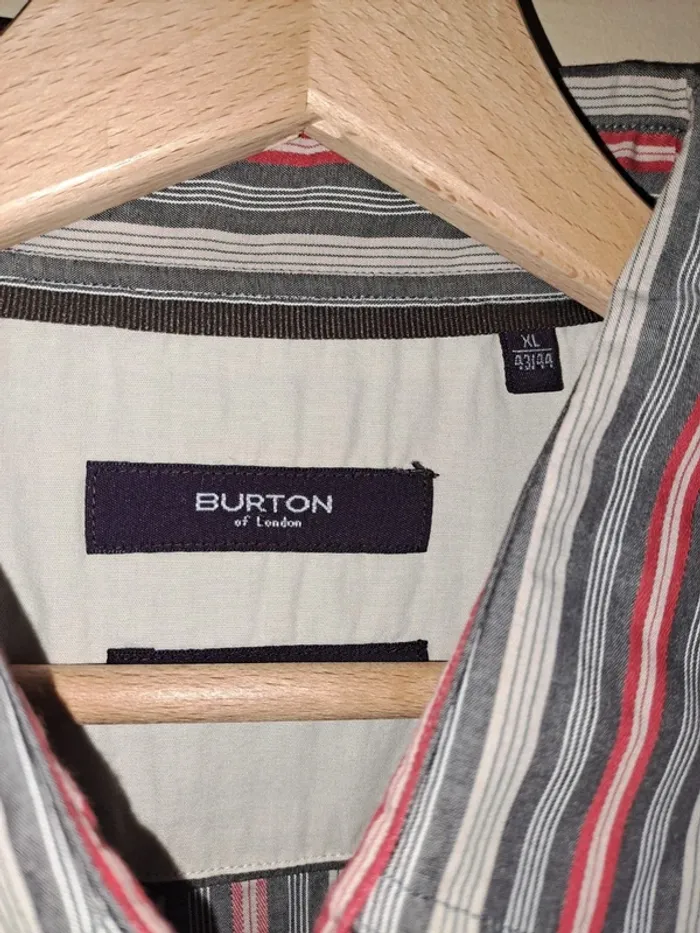 Chemise homme rayée Burton jamais portée XL 43/44 - photo numéro 5