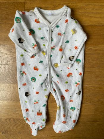 Pyjama velours 1 mois