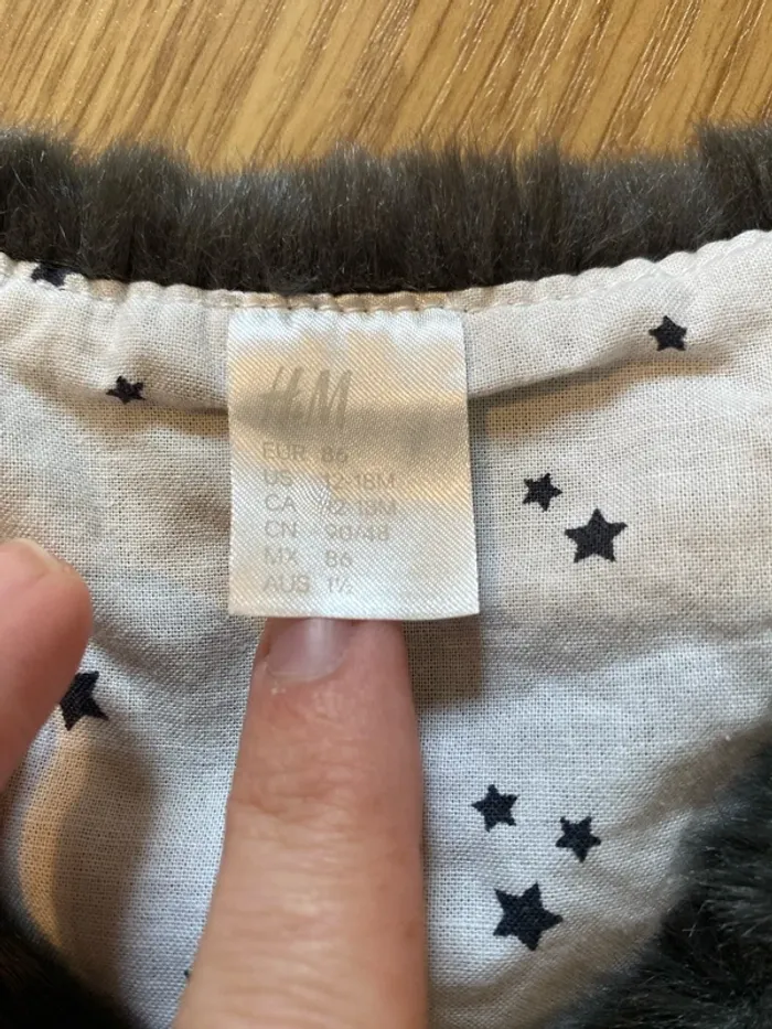 12-18 mois gilet fausse fourrure H&M - photo numéro 2