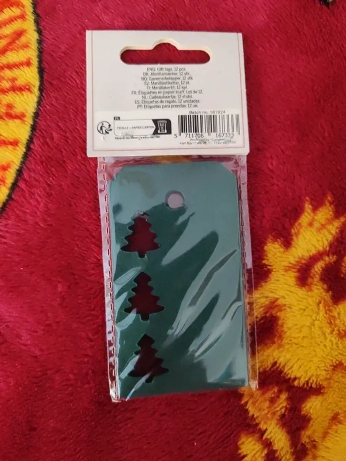 Lot de 12 étiquettes SAPIN - photo numéro 2