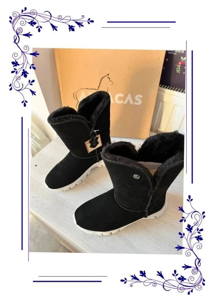Bottes Cuir Noir très chaudes d’hiver 38 neuves - photo numéro 3