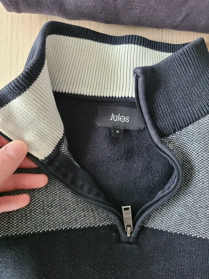 Lot 2 pulls Jules taille M bleu marine - photo numéro 3