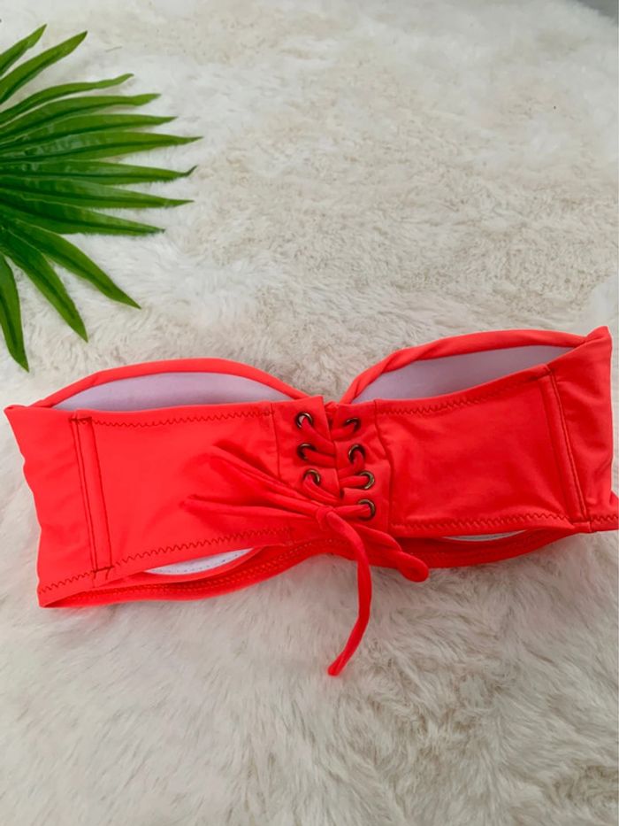 Bikini 2 pièces rose fluo - photo numéro 2