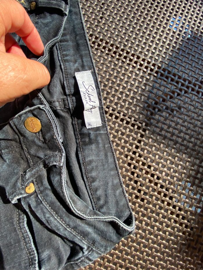 Short en jean noir School Rag w26 - photo numéro 6