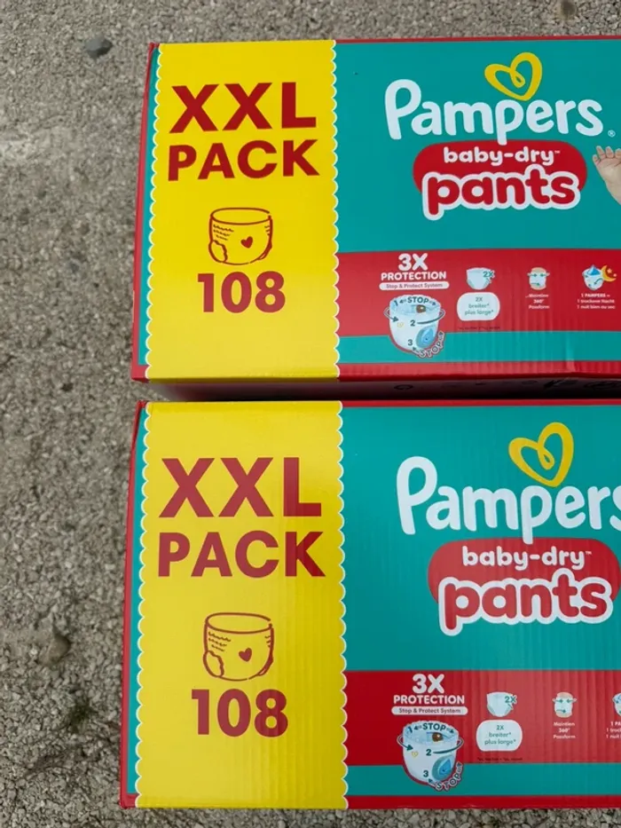 Couches Pampers baby dry pants taille 4 - photo numéro 2