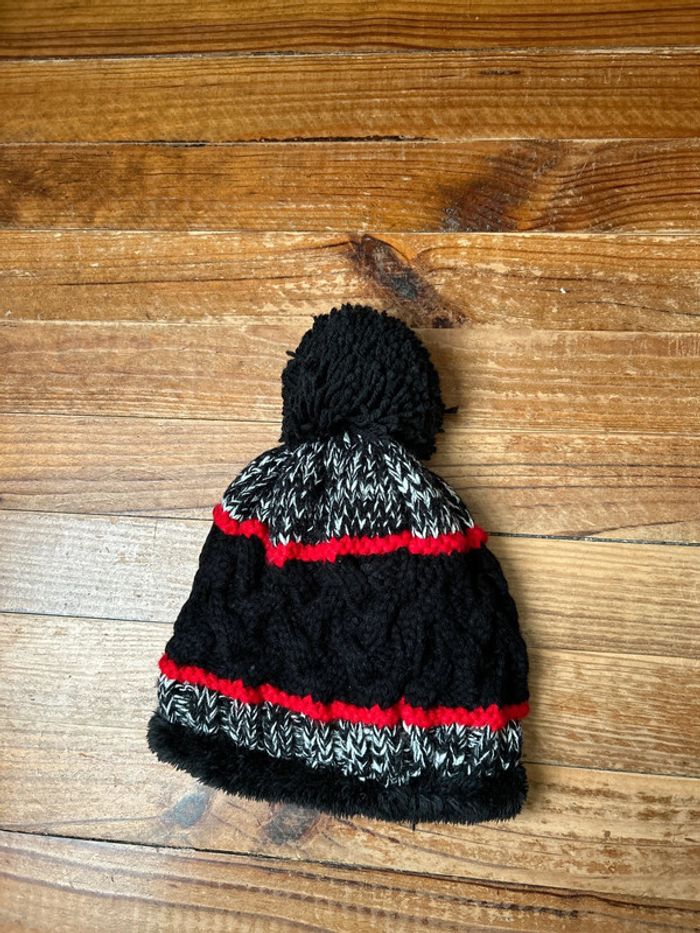 Bonnet Lee Cooper noir blanc rouge - photo numéro 2