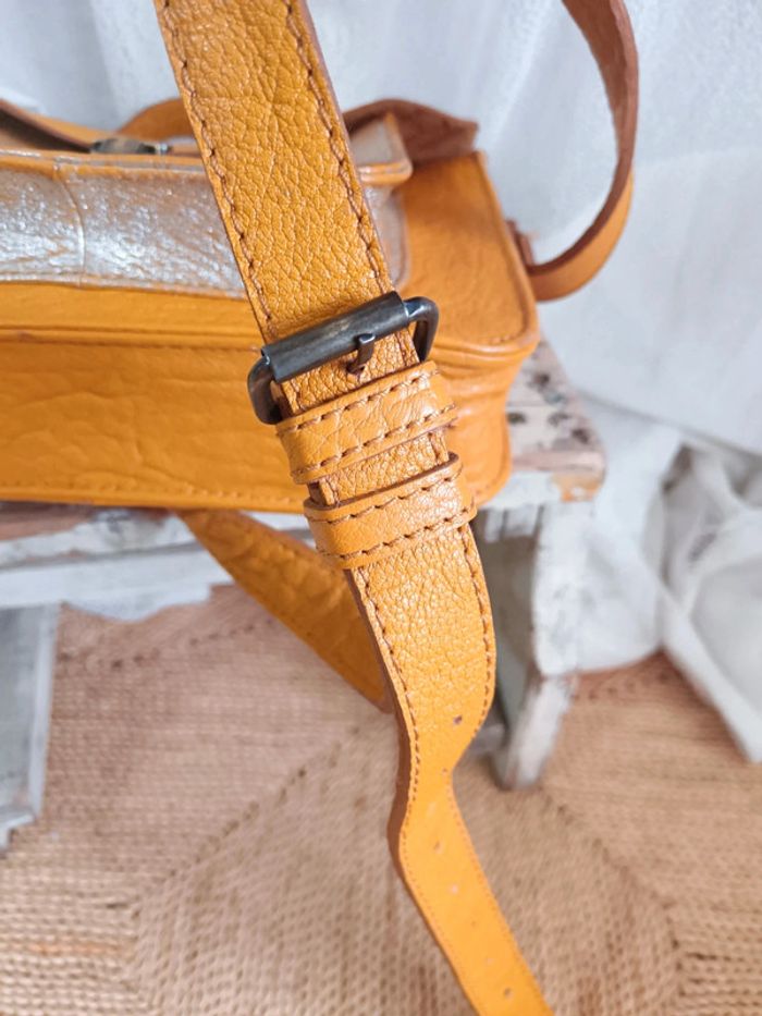 Paul Marius | Sac cartable mademoiselle Georges | safran argenté - photo numéro 9