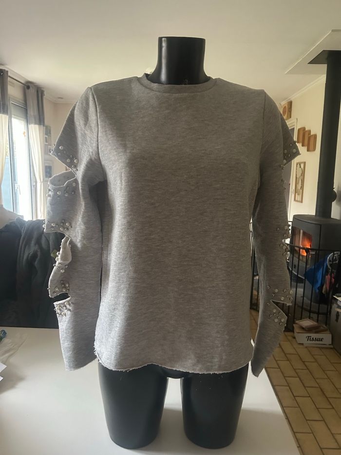Pull Hiver pour femme TRÈS BON ÉTAT taille M couleur gris