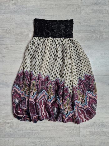 Top bustier avec sequins Vintage convient à un XS