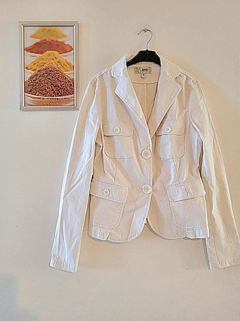 Veste blanche style jeans jennyfer Taille s