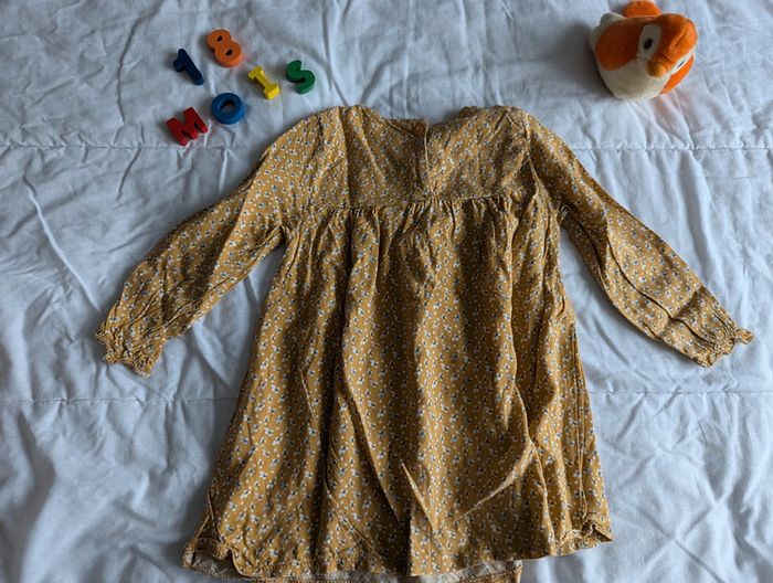 Robe jaune "moutarde" Eden et Victor - 18 mois - photo numéro 5