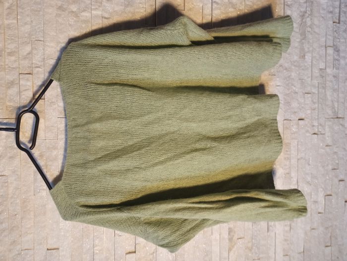 Pull Vert Clair Femme Taille M - photo numéro 4