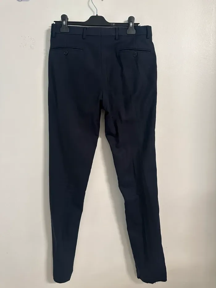 Pantalon à pince Azzaro Marine - photo numéro 2