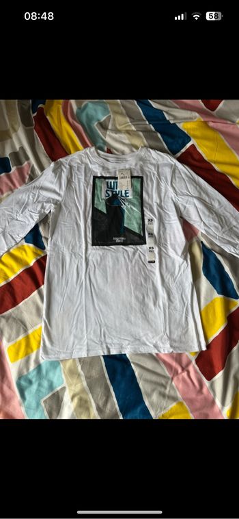 T-shirt manche longue XS enfant neuf