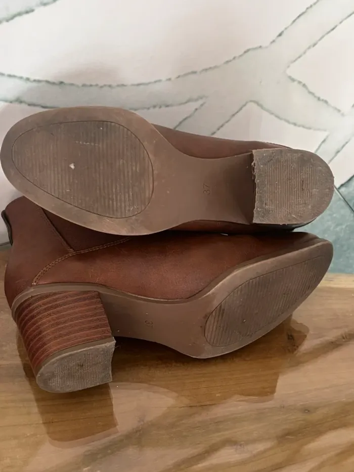 Bottines à talons marron femme My Botega - photo numéro 6